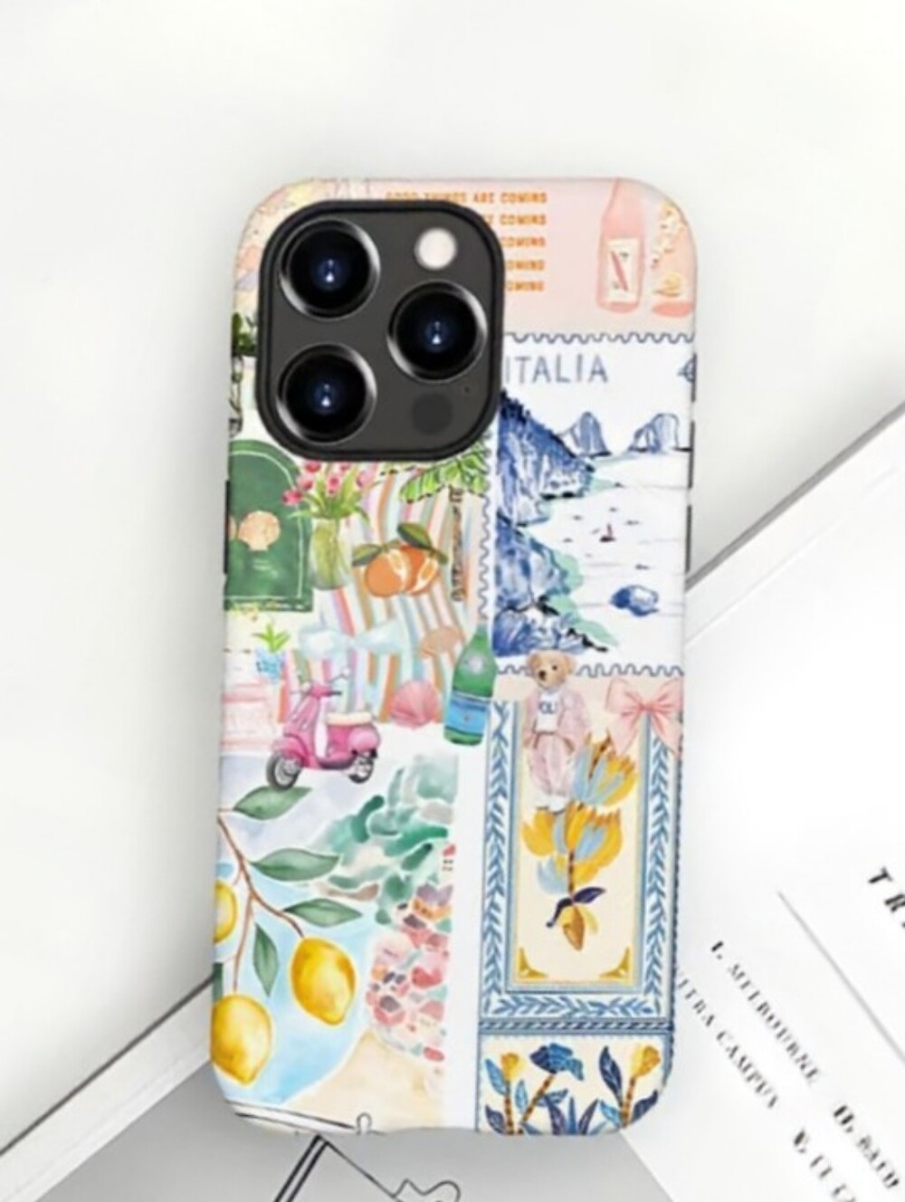 Italy Summer Amalfi Coast iPhone 14 Pro Case